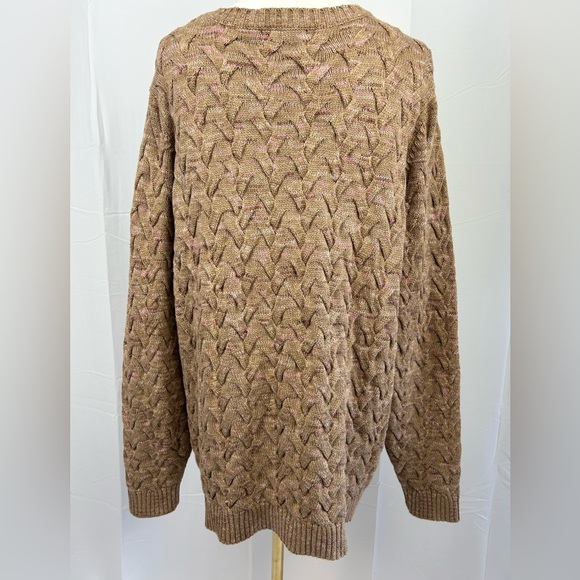 Lands’ End Drifter 100% Cotton Knit Sweater XL - Picture 4 of 8